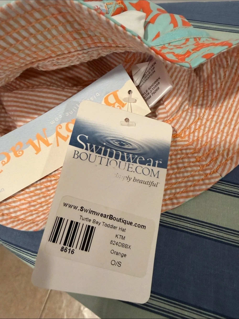 Bobby Mack Kids' Turquoise & Orange Bucket Hat